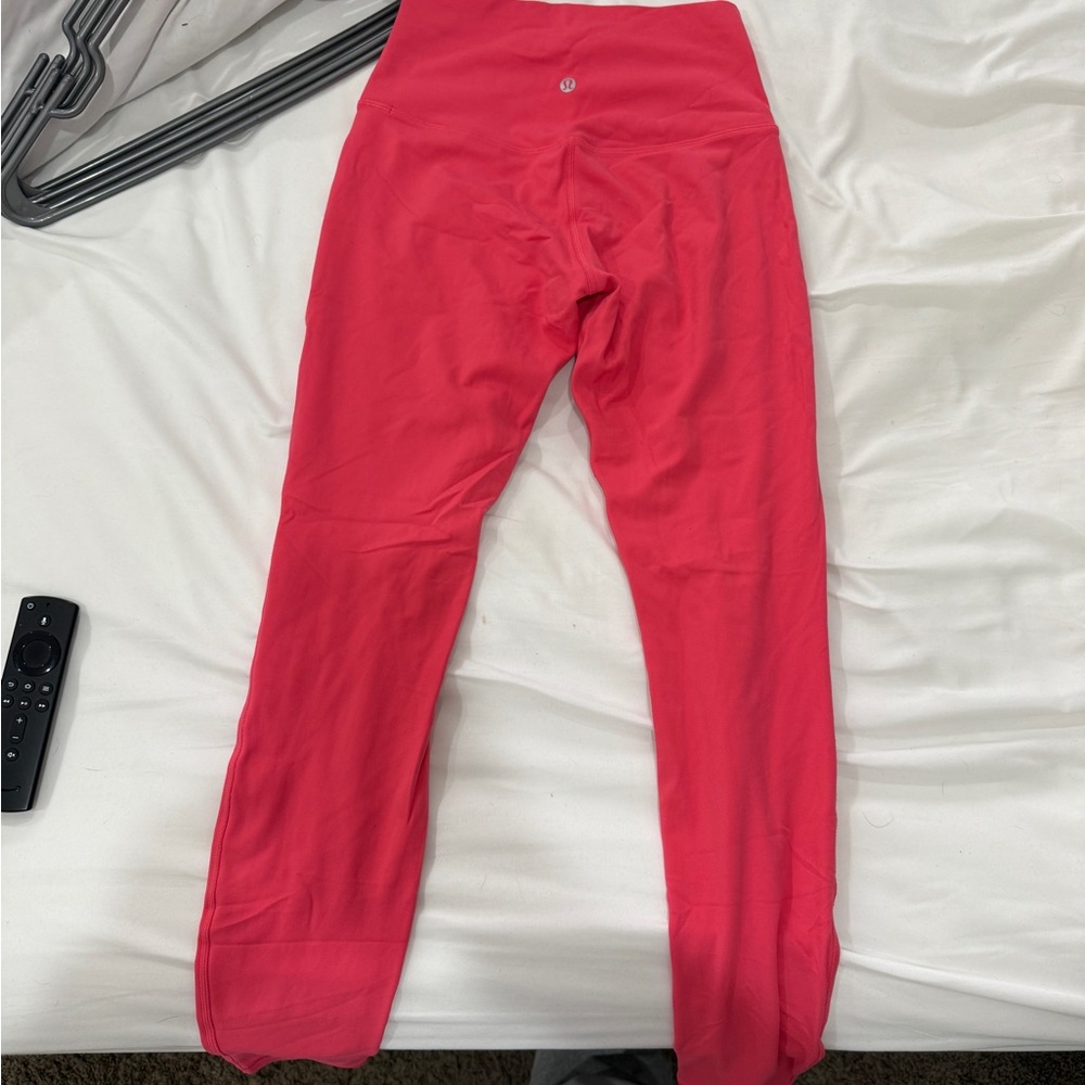 Lululemon Lipstick Pink Leggings